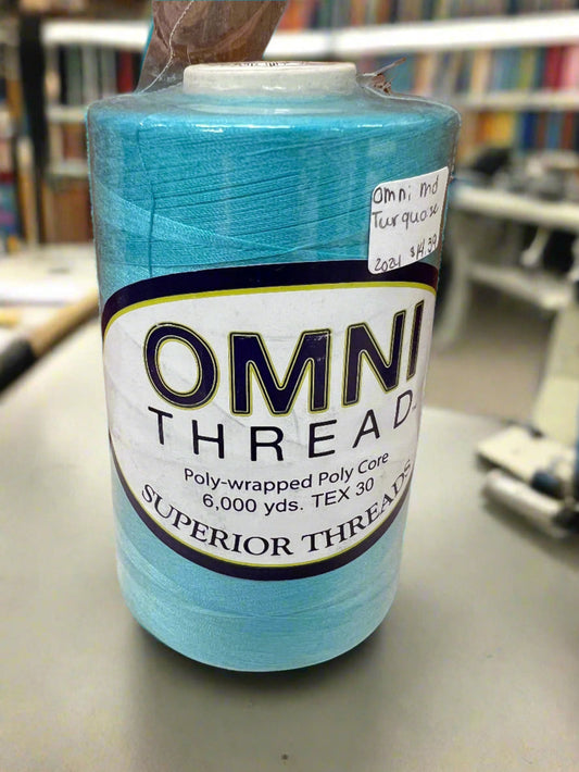 OMNI Poly 40wt 6000yd MEDIUM TURQUOISE