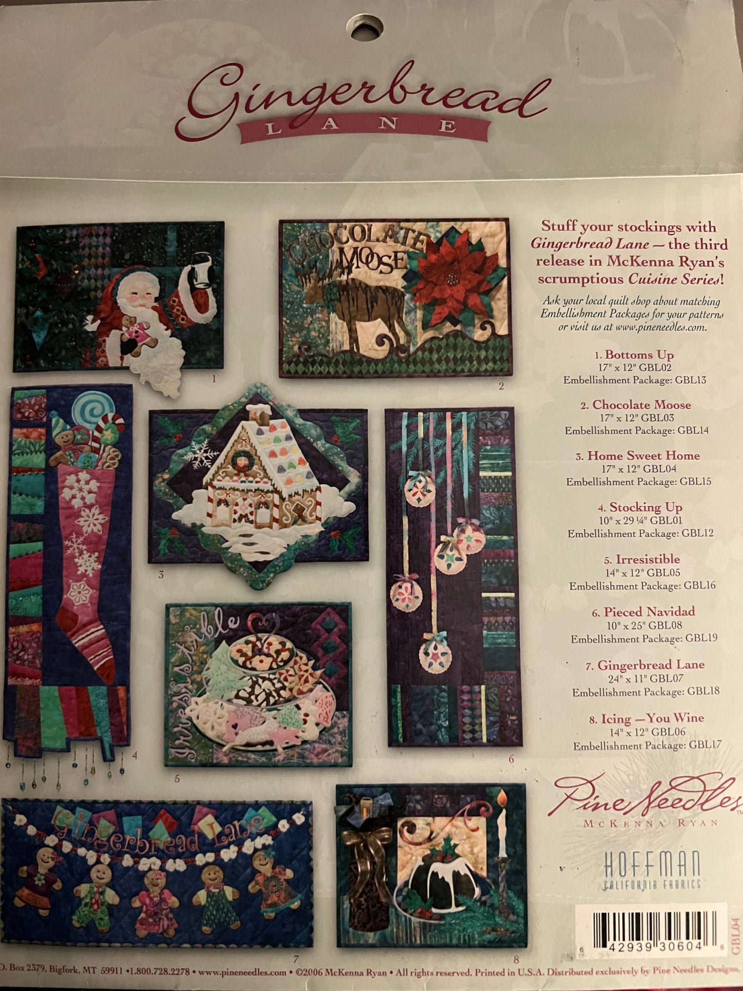 McKenna Ryan Gingerbread Lane Home Sweet Home Sewing Pattern