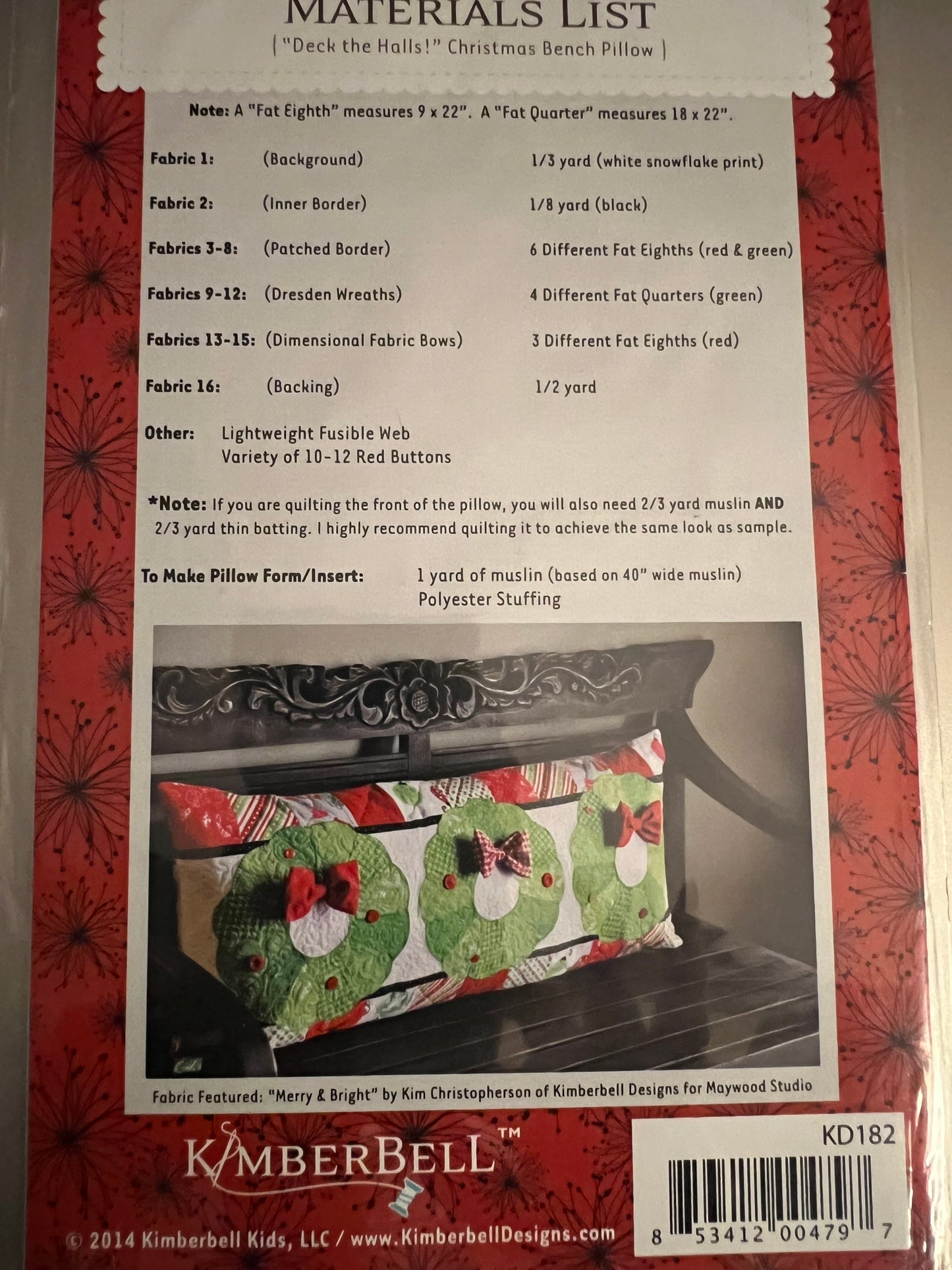 Kimberbell Deck the Halls Sewing Pattern