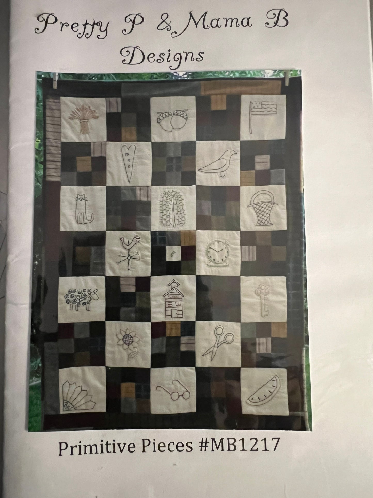 Pretty P & Mama B Designs Primitive Pieces #MB1217 Sewing Pattern