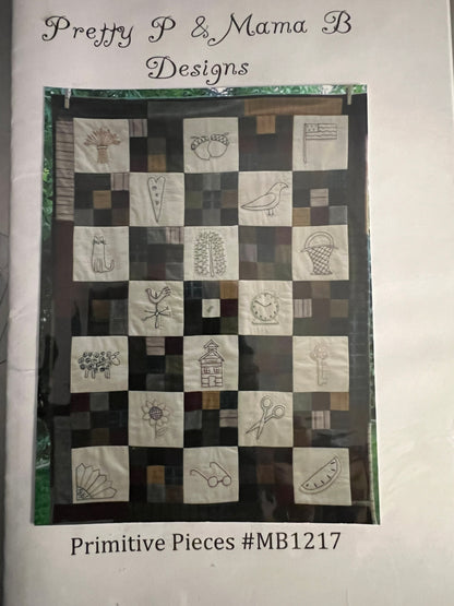 Pretty P & Mama B Designs Primitive Pieces #MB1217 Sewing Pattern