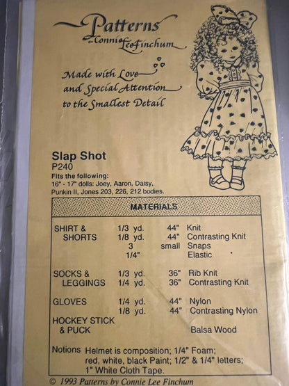 Slap Shot by Connie Lee Finchum Dolly Clothes