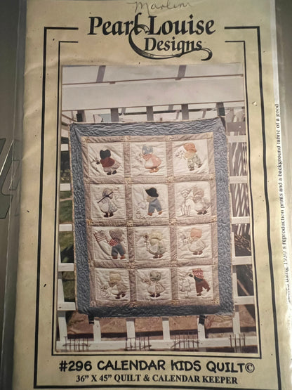 Calendar Kids Quilt by Peal Louise Designs
