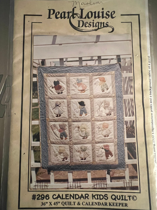 Calendar Kids Quilt by Peal Louise Designs