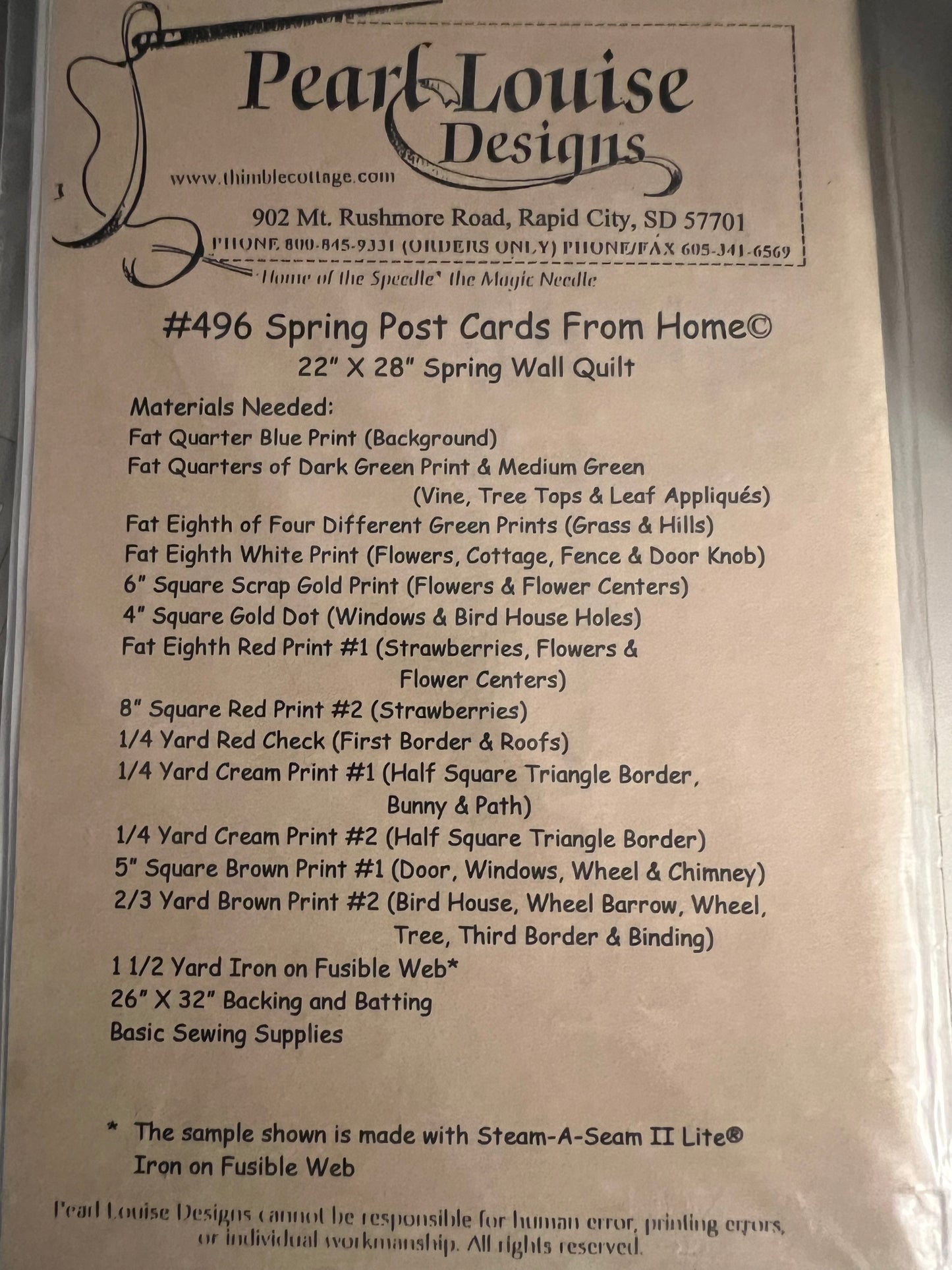 Spring Post Cards From Home by Pearl Louise Designs