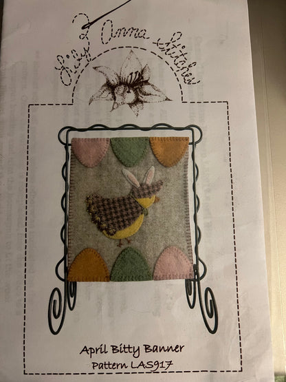 April Bitty Banner by Lily Anna Stitches