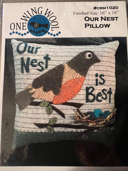 One Wing Wool Our Next Pillow Pattern - CRM1020 (16" x 16")
