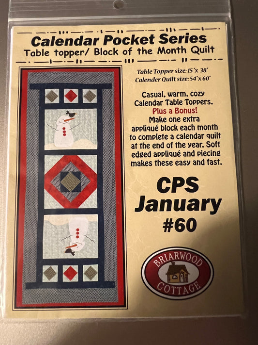 Briarwood Cottage Calendar Pocket Series - Table Topper Block of the Month 12 Month Set
