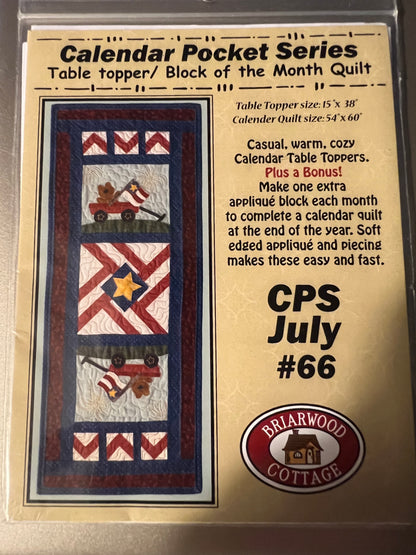 Briarwood Cottage Calendar Pocket Series - Table Topper Block of the Month 12 Month Set