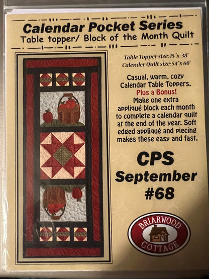 Briarwood Cottage Calendar Pocket Series - Table Topper Block of the Month 12 Month Set