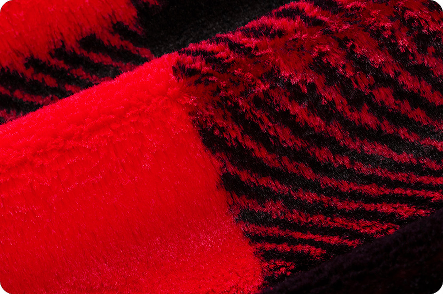 Luxe Cuddle® Buffalo Check Scarlet/Black by Shannon Fabrics 60"