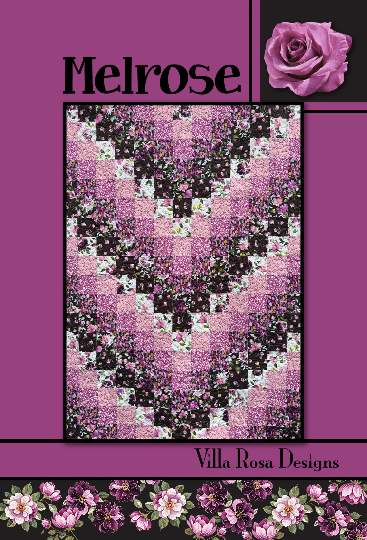 Villa Rosa Designs Melrose Quilt Pattern Card