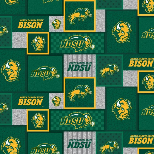 NORTH DAKOTA STATE UNIVERSITY-College Patch Fleece-100% Polyester - NDS1177