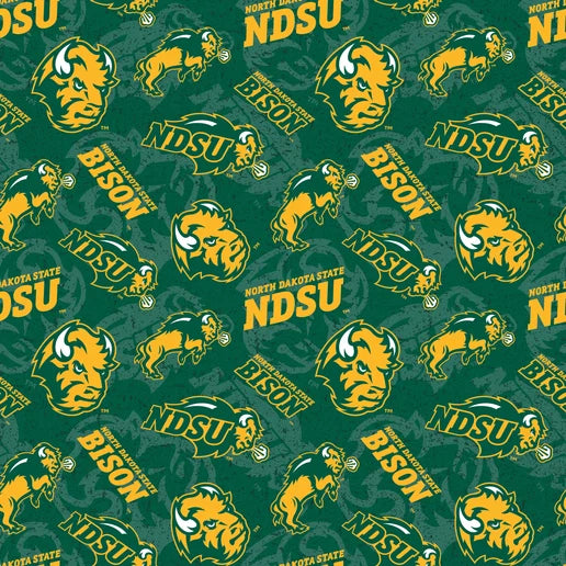 NORTH DAKOTA STATE UNIVERSITY-Tone on Tone-100% Cotton - NDS1178
