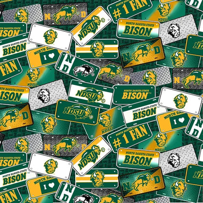 NORTH DAKOTA STATE UNIVERSITY-License Plate-100% Cotton - NDS1210