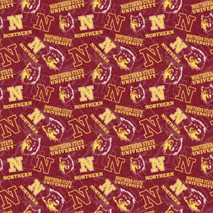 Northern State University - Tone on Tone Cotton Fabric
