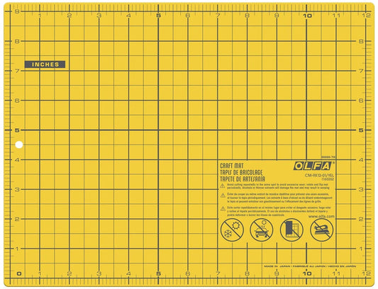 Olfa Yellow Cutting Mat 9in x 12in
