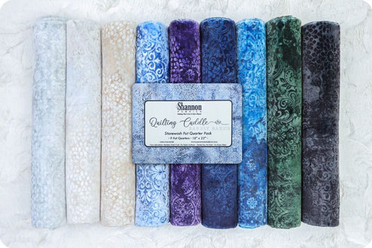 Quilting Cuddle® Basics Fat Quarter Pack — Stonewash