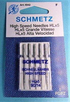 Schmetz HLx5 Professional Quilting sz90/14 5pk
