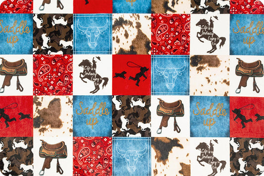 Saddle Up Digital Cuddle® Natural by Shannon Fabrics