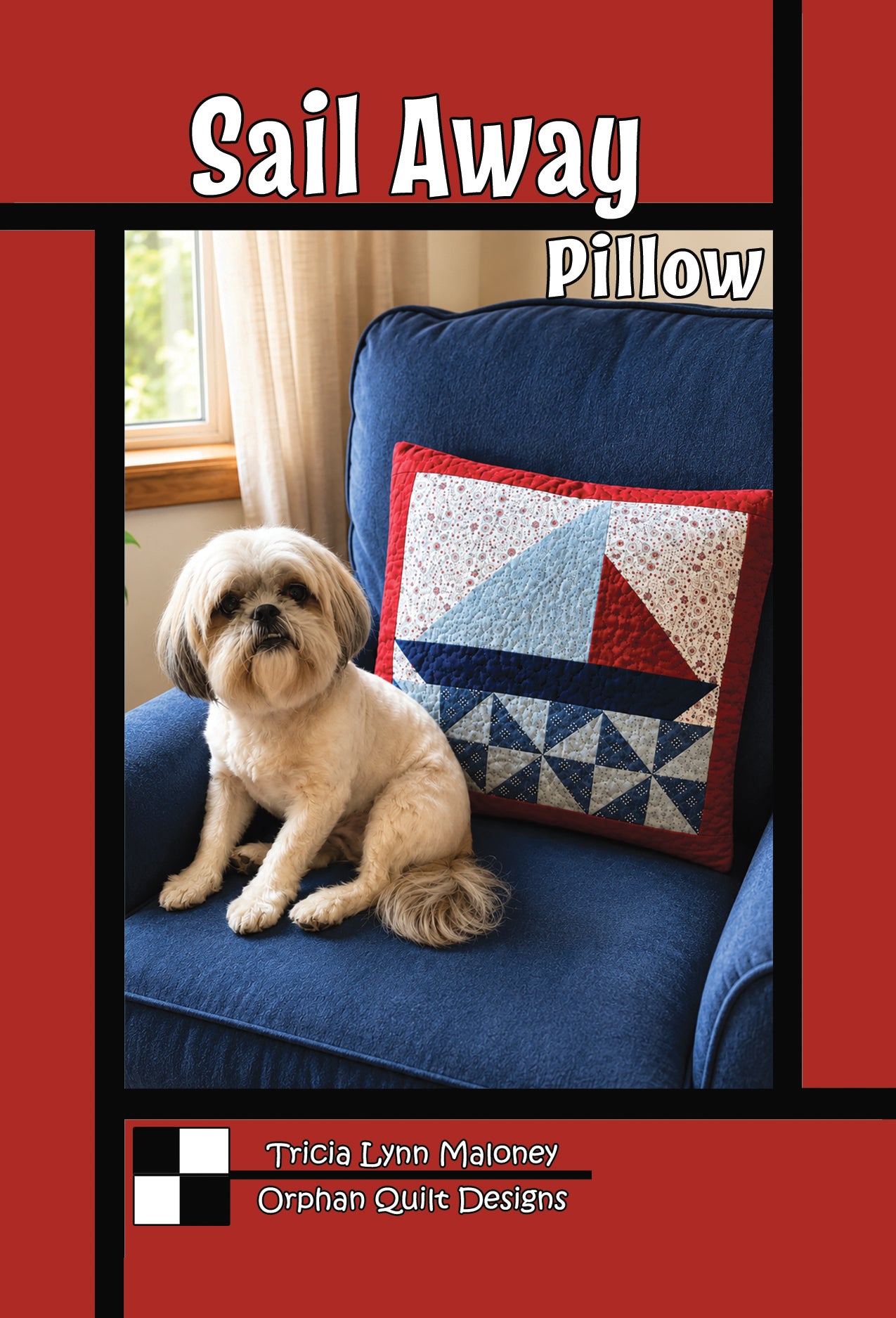 Orphan Quilts SAIL AWAY PILLOW