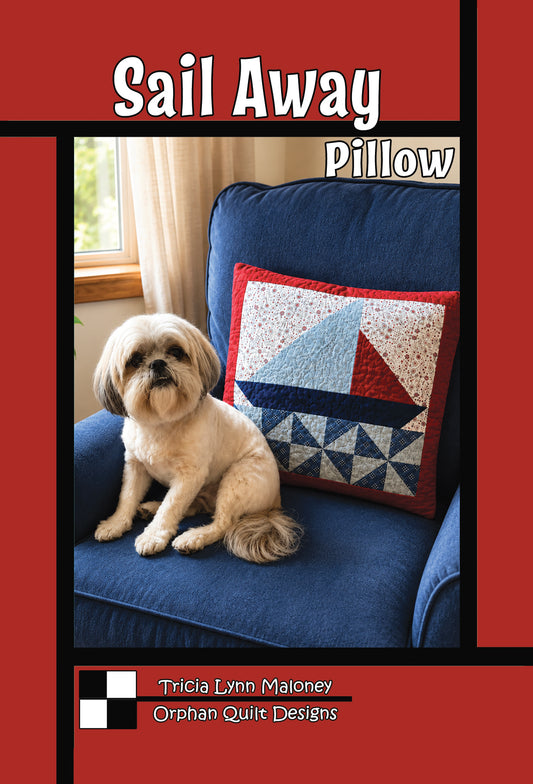 Orphan Quilts SAIL AWAY PILLOW