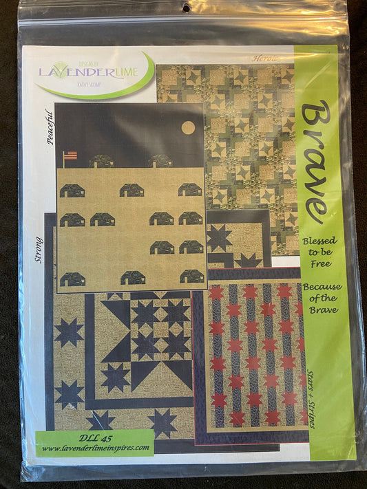 Brave quilt patterns by Kathy Skomp for Lavender Lime