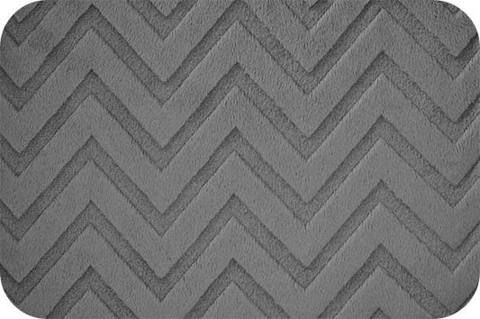 Embossed Chevron Charcoal