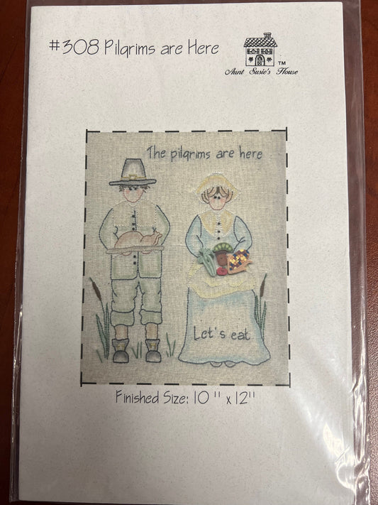 Pilgrims are Here embroidery pattern by Aunt Susie’s House