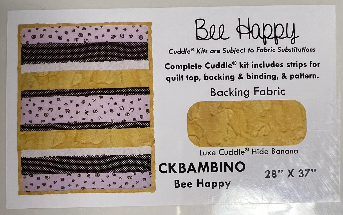 Bambino Cuddle® Kit Bee Happy