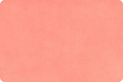 Coral Extra Wide Solid Cuddle 3® 90" by Shannon Fabrics - *favorite for a discount code* - Continuous Cut
