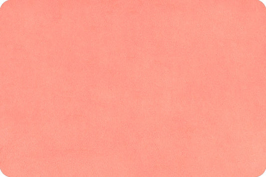 Coral Extra Wide Solid Cuddle 3® 90" by Shannon Fabrics - *favorite for a discount code* - Continuous Cut