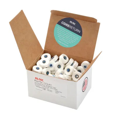 Magna-Glide Classic Style M/Jumbo Bobbins 230yds - White (Box of 100)