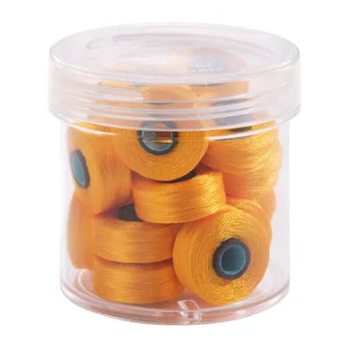 Magna-Glide Delights Style L Bobbins 72yds - Bright Gold (Jar of 20)