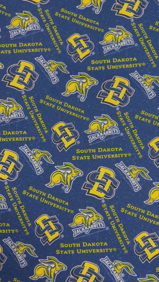 South Dakota State Tone on Tone 100% Cotton Fabric