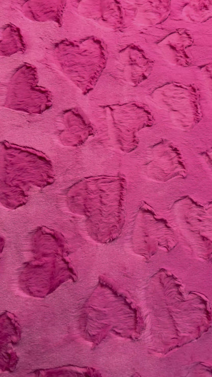 Luxe Cuddle® Hearts Fuchsia