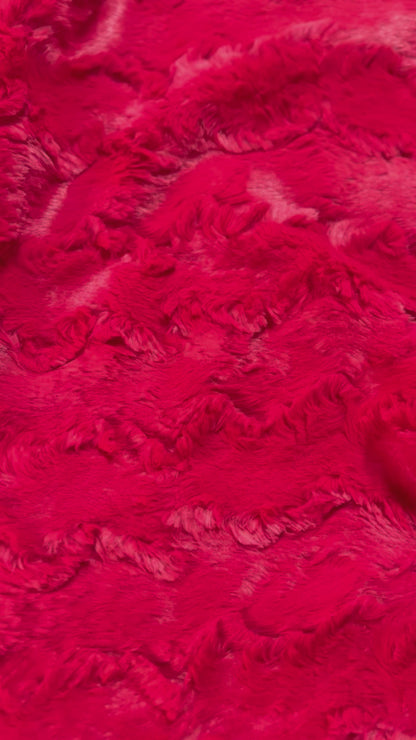 Luxe Cuddle® Glacier Red 60" by Shannon Fabrics